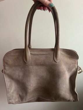Taupe Suede Tote Bag - Women